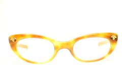 Unused Vintage Tortoise Cat Eye Glasses 