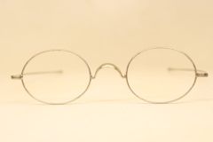 Antique Straight Silver Tone Eyeglasses