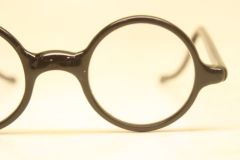 Reserved: Antique Round Brown Tortoise Eyeglasses Vintage Frames 40mm