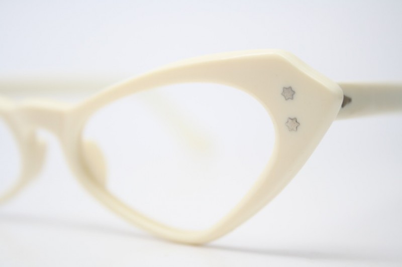 Bone White  Cat Eyeglasses